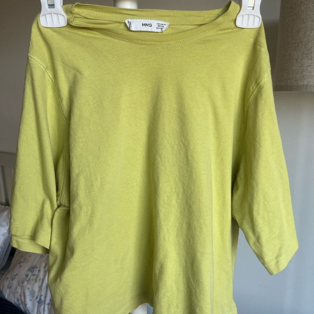 Mango Lime Green Short Sleeve Tee
